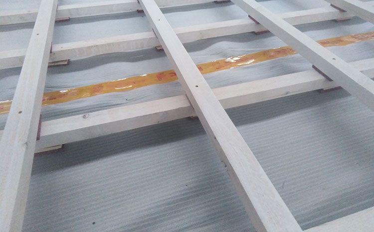 寧夏硬木企口運動木地板結構