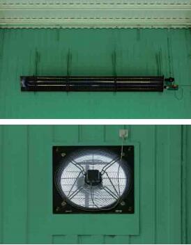 羽毛球場館的加熱和通風 羽毛球場館的加熱和通風