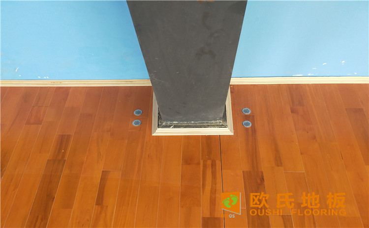 廣東惠來縣大南海開發(fā)區(qū)羽毛球館木地板案例