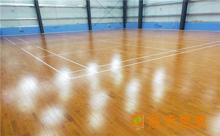 廣東惠來縣大南海開發(fā)區(qū)羽毛球館木地板案例