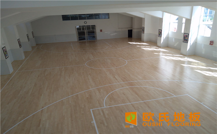 云南省紅河州個(gè)舊市綠春小學(xué)體育館木地板案例-歐氏運(yùn)動(dòng)木地板
