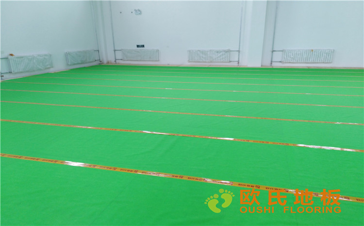 佳木斯市同江消防隊籃球館木地板案例-歐氏運(yùn)動木地板